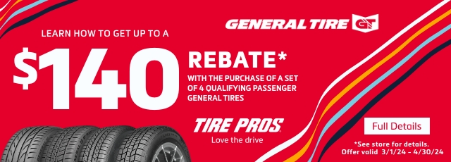 Tire Pros General Rebate