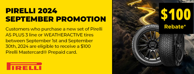 Pirelli September Promotion