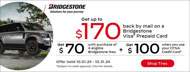 Bridgestone CFNA - $170 Reward