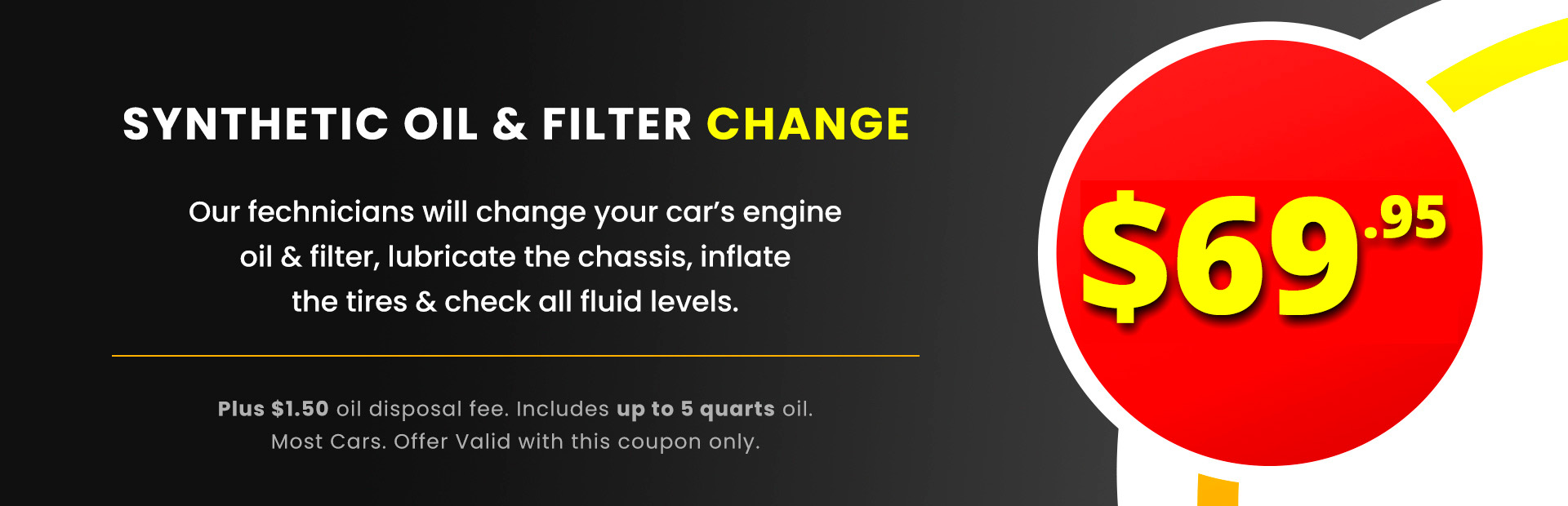 Synthetic Oil & Filter Change