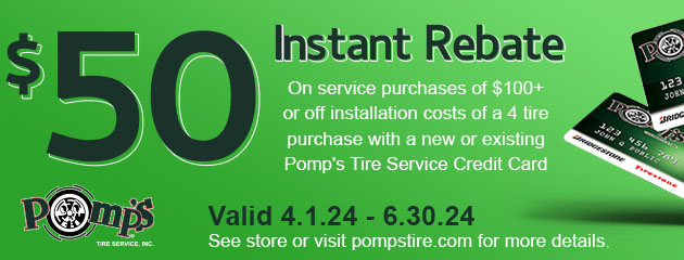 Pomp's Instant $50 rebate