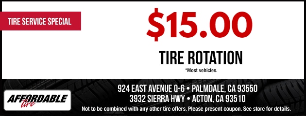 $15.00 Tire Rotation Coupon