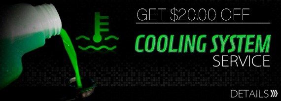 $20 Off cooling system service  