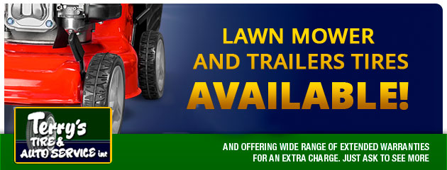 Lawn mower and trailer tires