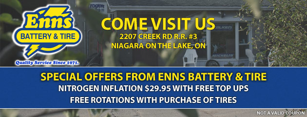 Enns Battery and Tire Special Offers
