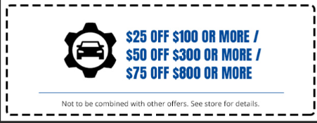 $25 Off - $50 Off - $75 Off