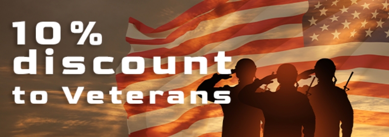 10% discount to veterans