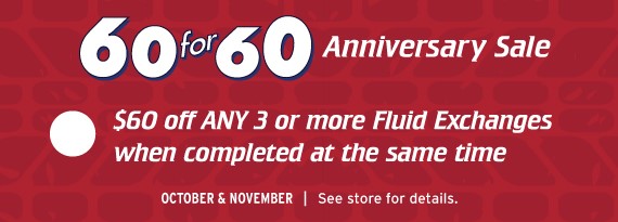 60 for 60 Fluid Exchange Special! 