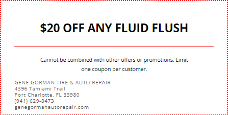 $20 OFF ANY FLUID FLUSH