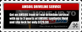 AMSOIL FRONT OR REAR DIVELINE SERVICE $122.99