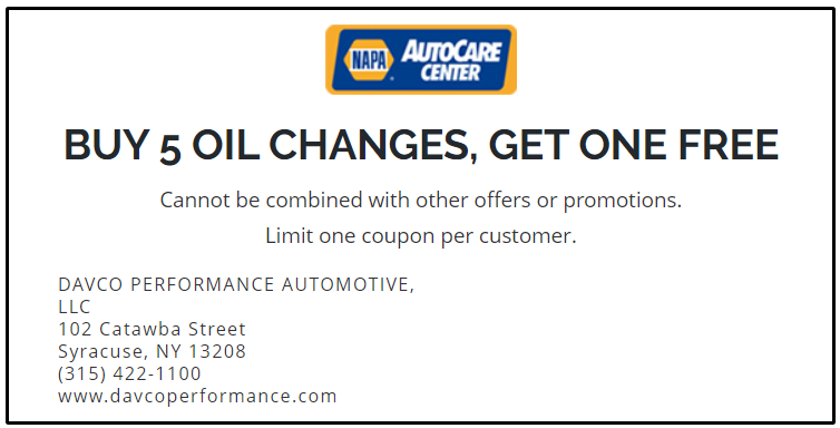 Buy 5 Oil Changes