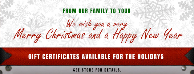 Gift Certificates for the holidays