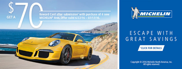 Michelin Escape With Great Savings $70 Rebate