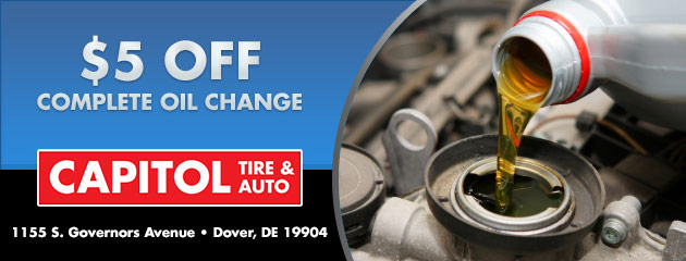 $5 off a complete oil change