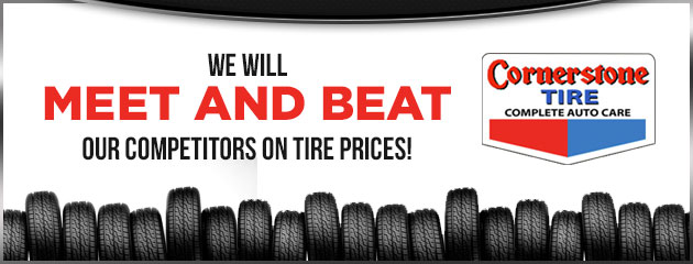  We will meet and beat our competitors on tire prices!
