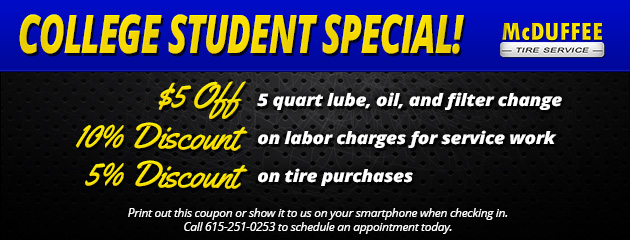 College Student Special! 