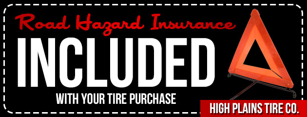 Road Hazard Insurance Included With Your Tire Purchase