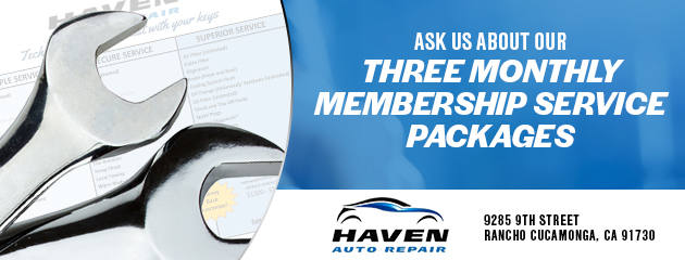 Ask us about our three monthly membership service packages