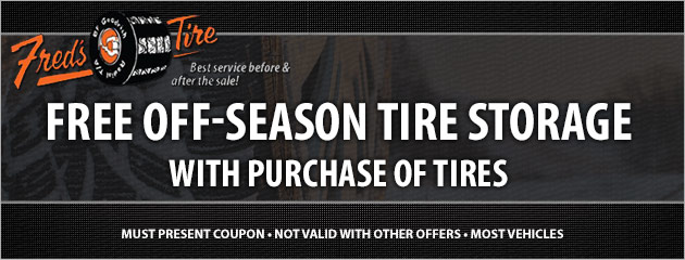 Winter tire packages on sale now! Free off-season tire storage