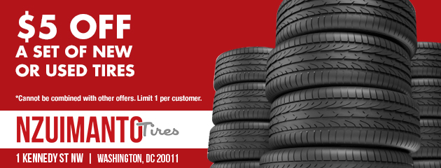 $5.00 Off a Set of New or Used Tires 