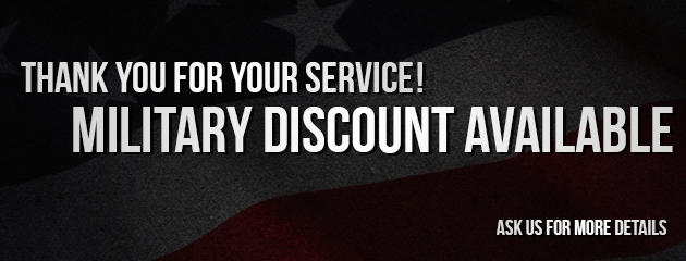 Military Discounts Available