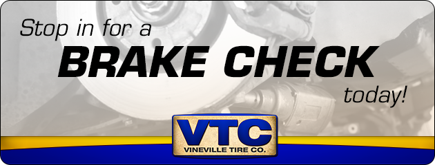Stop in for a brake check today!