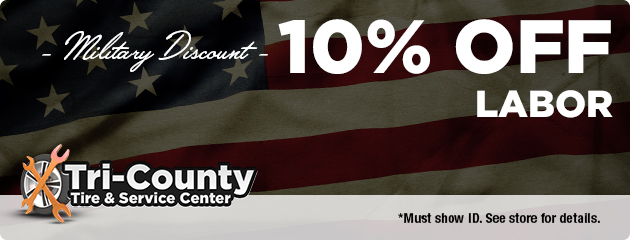  Military Discount: 10% off Labor