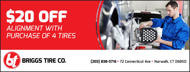 $20 Off a 4-Wheel Alignment with Purchase of 4 Tires