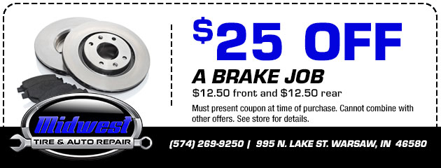 $25 Off Brake Job Special