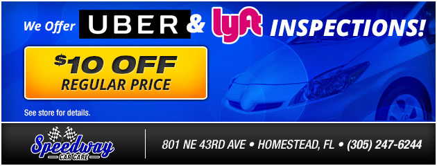 We Offer Uber and Lyft Inspections!
