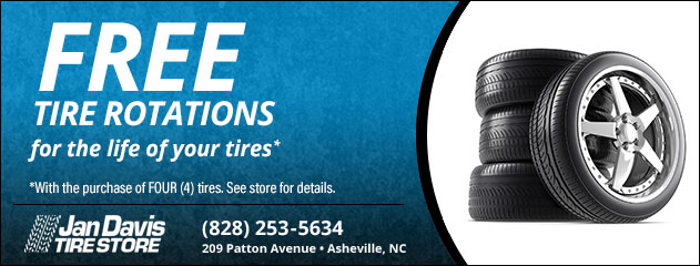 Free Rotations for the life of your tires 