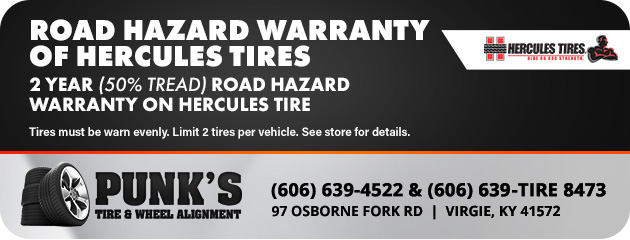 Road Hazard Warranty of Hercules Tires