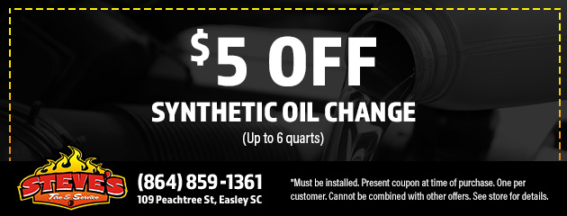 $5 Off Synthetic Oil Change