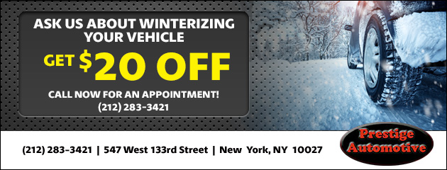 Ask Us About Winterizing Your Vehicle