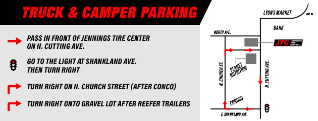 Truck and Camper Parking Directions
