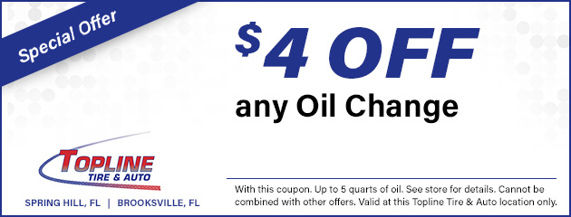 $4 OFF any oil change