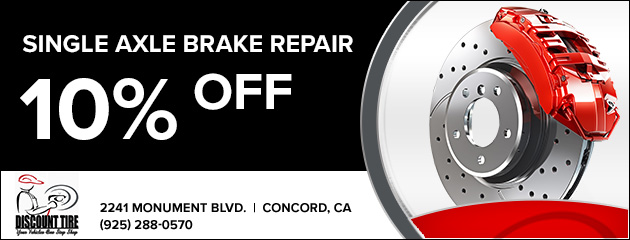 10% Off Single Axle Brake Repair 