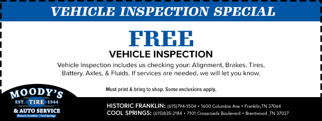 Free Vehicle Inspection Special