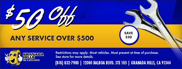 $50 Off Any Service Over $500