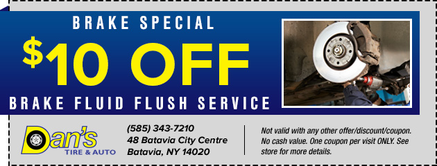 $10 Off Brake Fluid Flush Service Special