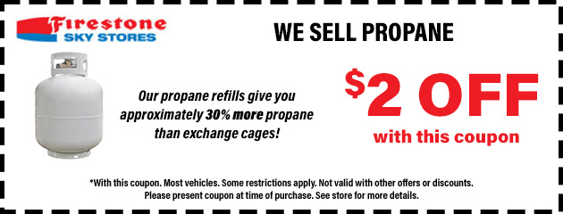 We sell propane! 