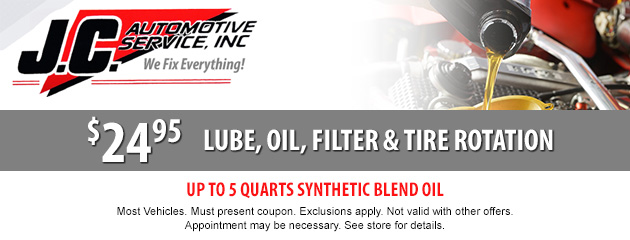 Lube, Oil, Filter, and Tire Rotation Special