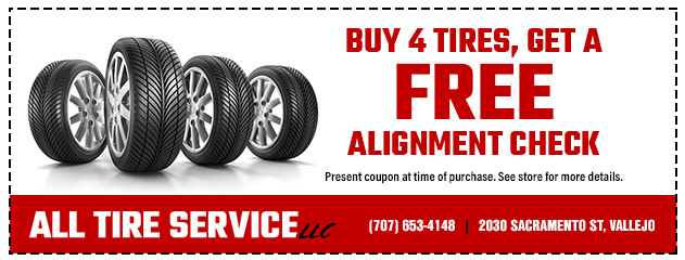 Buy 4 Tires Get a Free Alignment Check