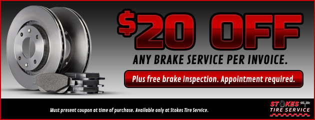 $20 Off Any Brake Service Per Invoice