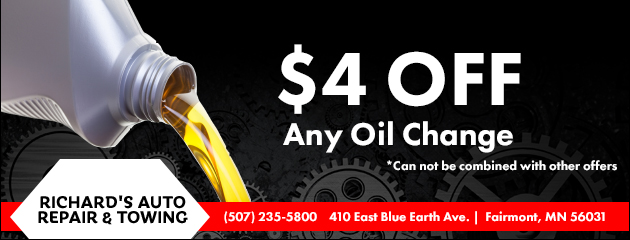 $4 OFF Any Oil Change