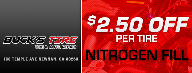 $2.50 OFF Per Tire Nitrogen Fill Special