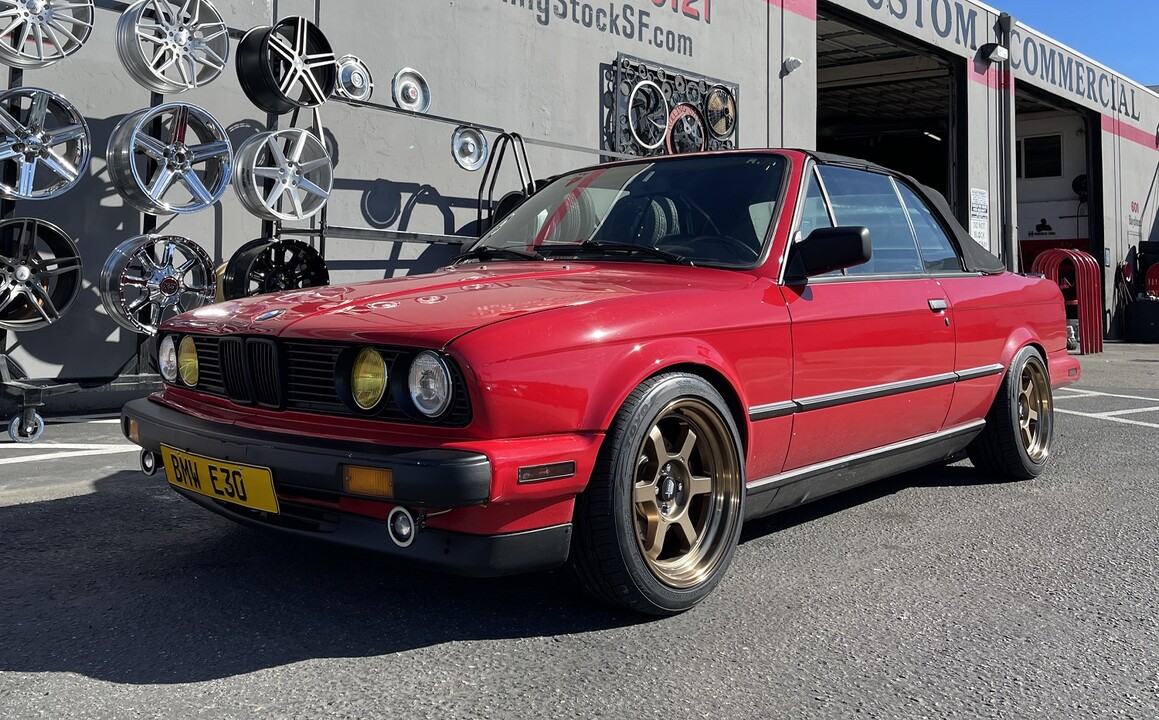 Red E3 BMW Car